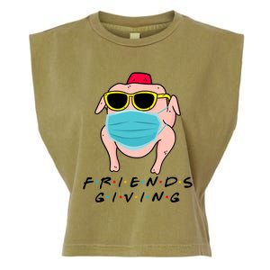 Happy Friendsgiving Turkey Friends Giving Gift Garment-Dyed Women's Muscle Tee