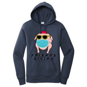 Happy Friendsgiving Turkey Friends Giving Gift Women's Pullover Hoodie