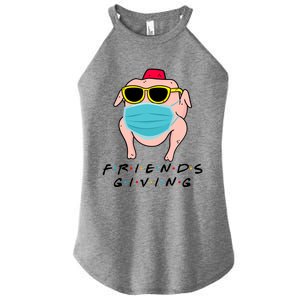 Happy Friendsgiving Turkey Friends Giving Gift Women's Perfect Tri Rocker Tank