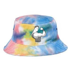 Hustle For That Muscle Gym And Workout Design For Gymgiftgoers Gift Tie Dye Newport Bucket Hat