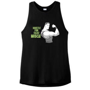 Hustle For That Muscle Gym And Workout Design For Gymgiftgoers Gift Ladies PosiCharge Tri-Blend Wicking Tank