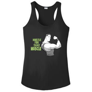 Hustle For That Muscle Gym And Workout Design For Gymgiftgoers Gift Ladies PosiCharge Competitor Racerback Tank