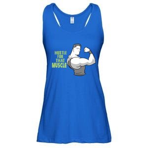 Hustle For That Muscle Gym And Workout Design For Gymgiftgoers Gift Ladies Essential Flowy Tank