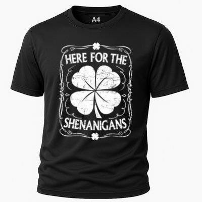 Here For The Shenanigans Happy St Patricks Day Shamrock Gift Performance Shirt
