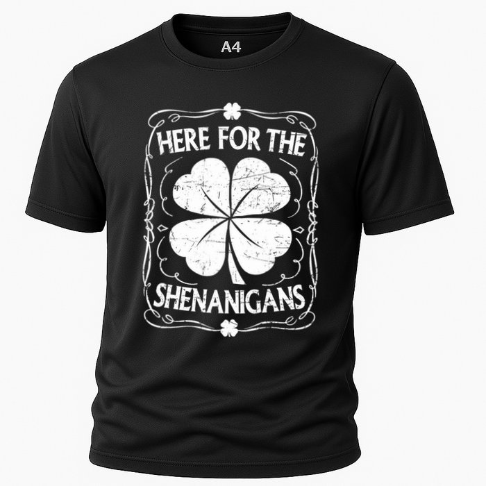 Here For The Shenanigans Happy St Patricks Day Shamrock Gift Performance Shirt