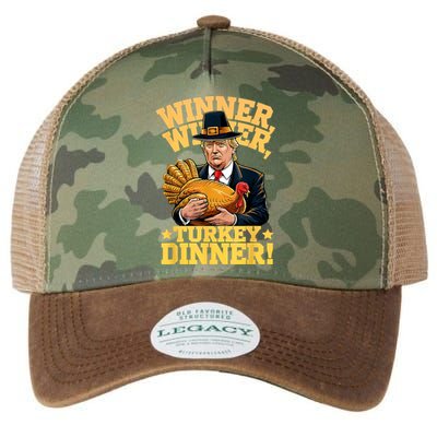 Humor Funny Trump Winner Winner Turkey Dinner Thanksgiving Legacy Tie Dye Trucker Hat