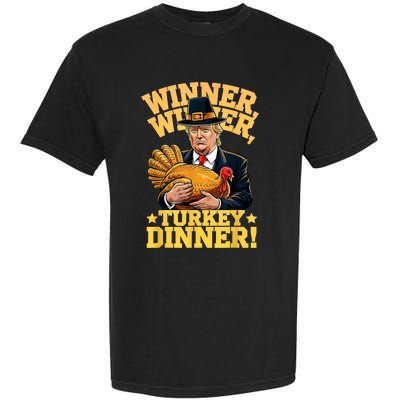 Humor Funny Trump Winner Winner Turkey Dinner Thanksgiving Garment-Dyed Heavyweight T-Shirt