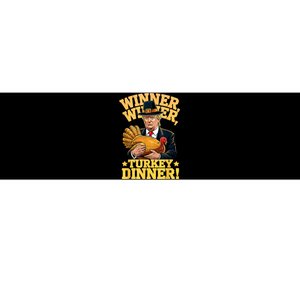 Humor Funny Trump Winner Winner Turkey Dinner Thanksgiving Bumper Sticker