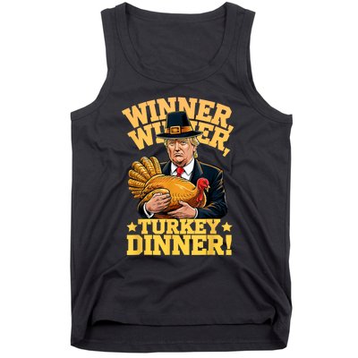 Humor Funny Trump Winner Winner Turkey Dinner Thanksgiving Tank Top