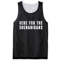 Here For The Shenanigans Mesh Reversible Basketball Jersey Tank