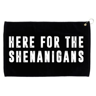 Here For The Shenanigans Grommeted Golf Towel