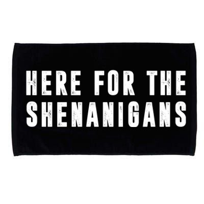 Here For The Shenanigans Microfiber Hand Towel