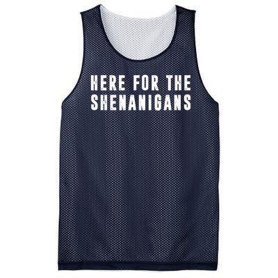 Here For The Shenanigans Mesh Reversible Basketball Jersey Tank