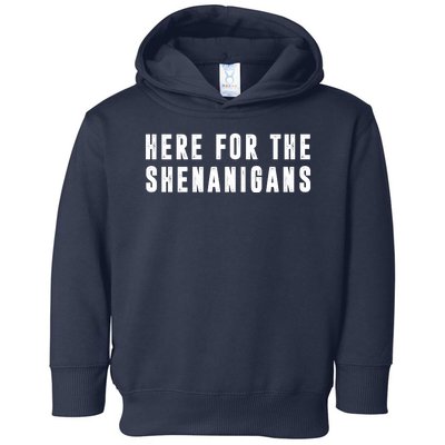 Here For The Shenanigans Toddler Hoodie