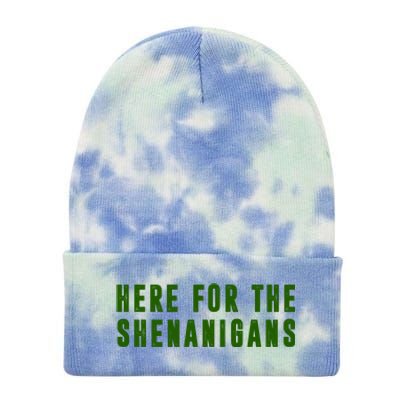 Here For The Shenanigans Tie Dye 12in Knit Beanie