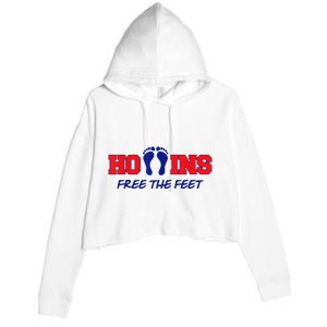 Hollins Free The Feet Crop Fleece Hoodie