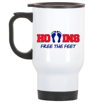 Hollins Free The Feet Stainless Steel Travel Mug