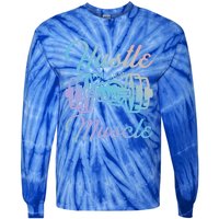 Hustle For That Muscle Gym Fitness Bodybuilding Quote Funny Gift Tie-Dye Long Sleeve Shirt