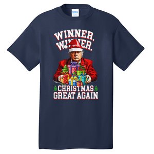 Humor Funny Trump Winner Winner Christmas Great Again Tall T-Shirt