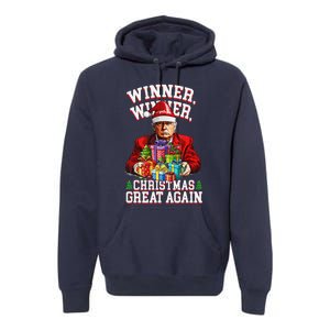 Humor Funny Trump Winner Winner Christmas Great Again Premium Hoodie