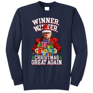 Humor Funny Trump Winner Winner Christmas Great Again Tall Sweatshirt