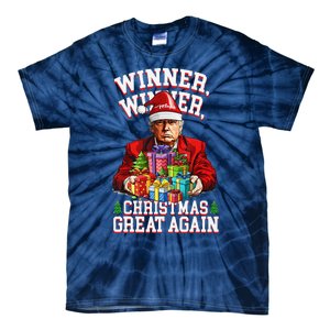 Humor Funny Trump Winner Winner Christmas Great Again Tie-Dye T-Shirt