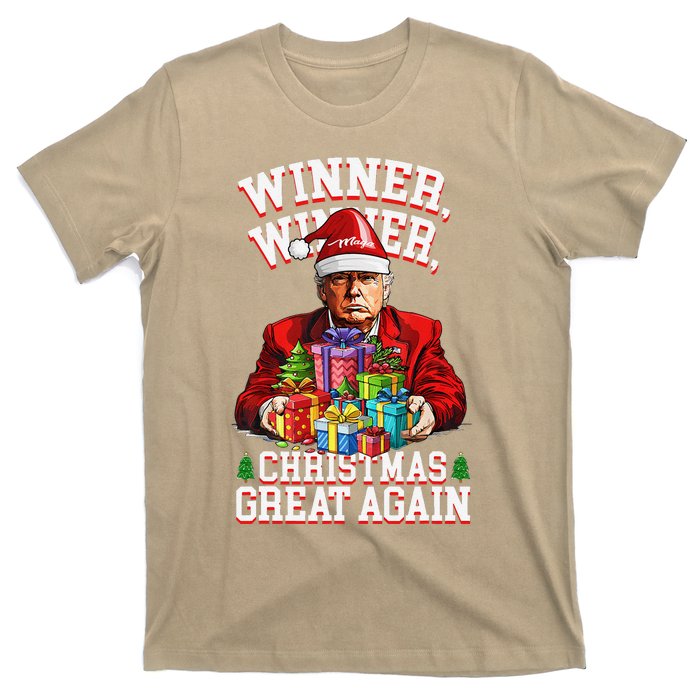 Humor Funny Trump Winner Winner Christmas Great Again T-Shirt