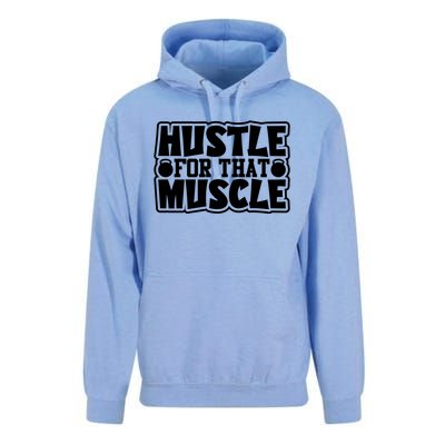 Hustle For That Muscle Gym Inspirational Fitness Motivate Gift Unisex Surf Hoodie