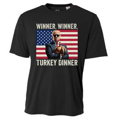 Humor Funny Trump Winner Winner Turkey Dinner Thanksgiving Gift Cooling Performance Crew T-Shirt