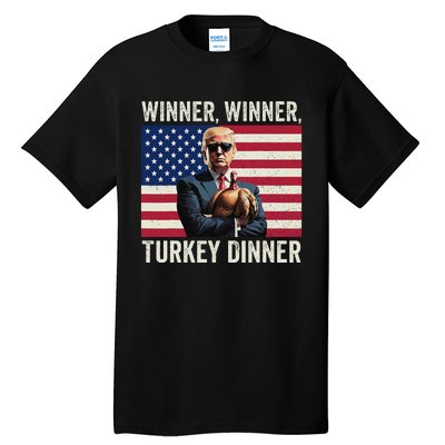 Humor Funny Trump Winner Winner Turkey Dinner Thanksgiving Gift Tall T-Shirt