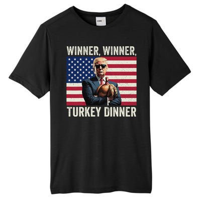 Humor Funny Trump Winner Winner Turkey Dinner Thanksgiving Gift Tall Fusion ChromaSoft Performance T-Shirt