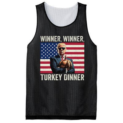 Humor Funny Trump Winner Winner Turkey Dinner Thanksgiving Gift Mesh Reversible Basketball Jersey Tank