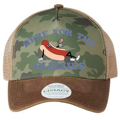 Here For The Glizzies 4th Of July Legacy Tie Dye Trucker Hat