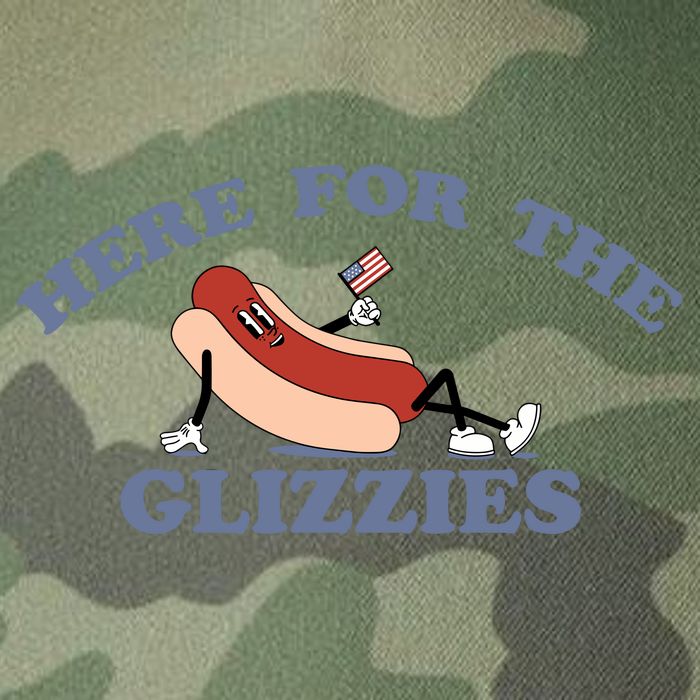 Here For The Glizzies 4th Of July Legacy Tie Dye Trucker Hat