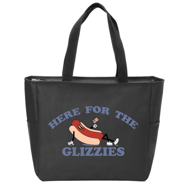 Here For The Glizzies 4th Of July Zip Tote Bag