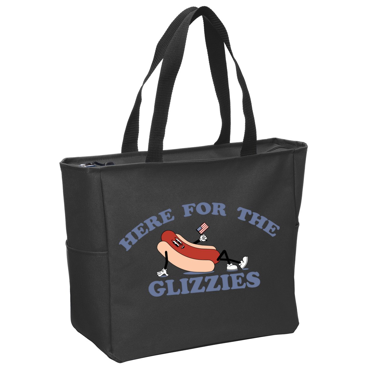 Here For The Glizzies 4th Of July Zip Tote Bag