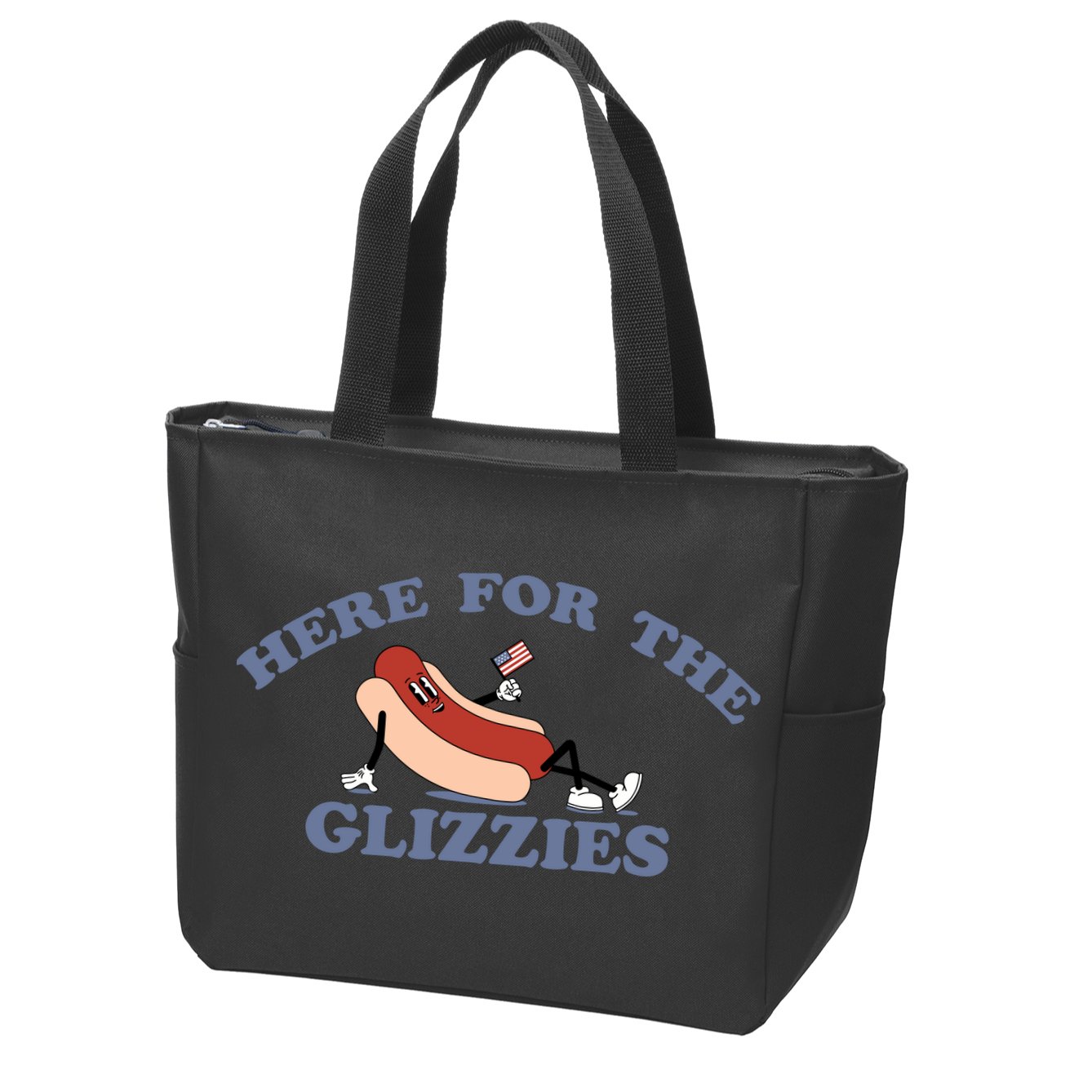 Here For The Glizzies 4th Of July Zip Tote Bag