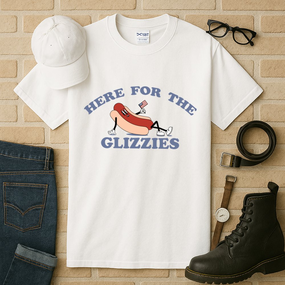 Here For The Glizzies 4th Of July Tall T-Shirt