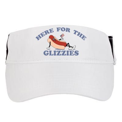 Here For The Glizzies 4th Of July Adult Drive Performance Visor