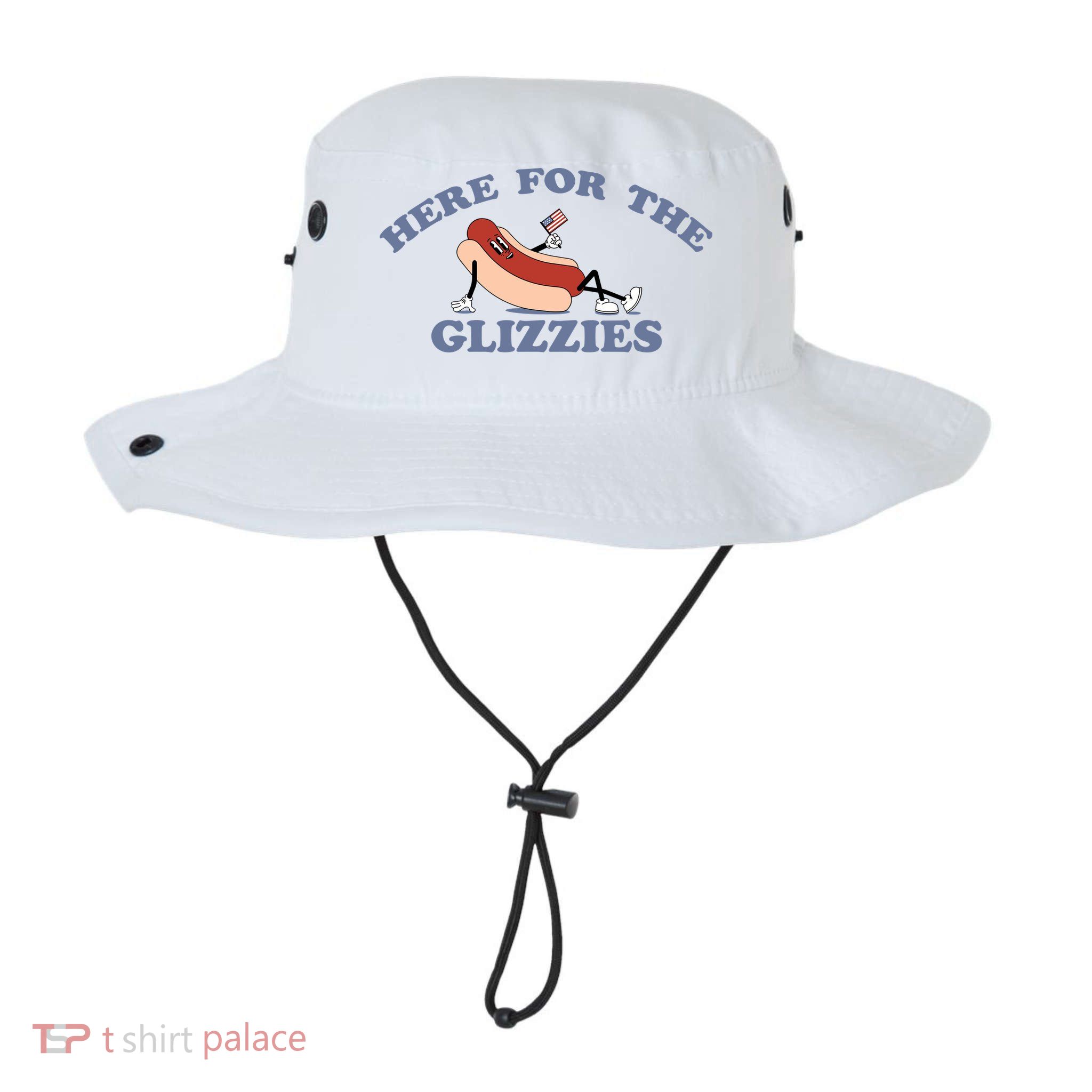 Here For The Glizzies 4th Of July Bucket Hat