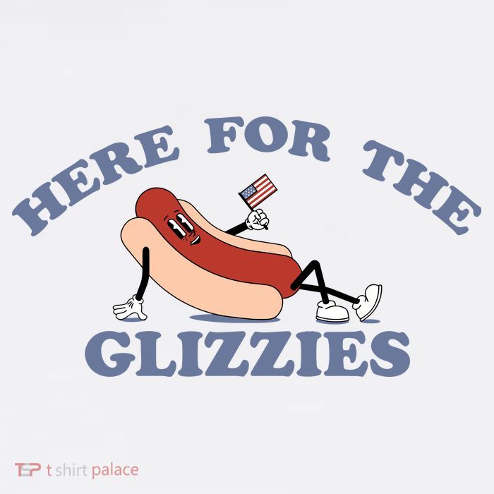 Here For The Glizzies 4th Of July 11oz C Handle Ceramic Mug