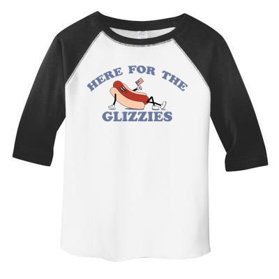 Here For The Glizzies 4th Of July Toddler Fine Jersey T-Shirt