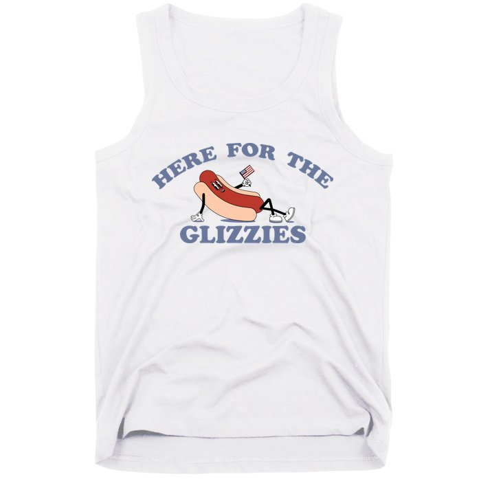 Here For The Glizzies 4th Of July Tank Top