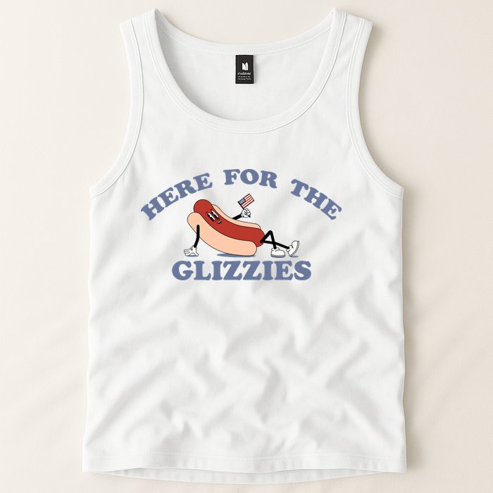 Here For The Glizzies 4th Of July Tank Top