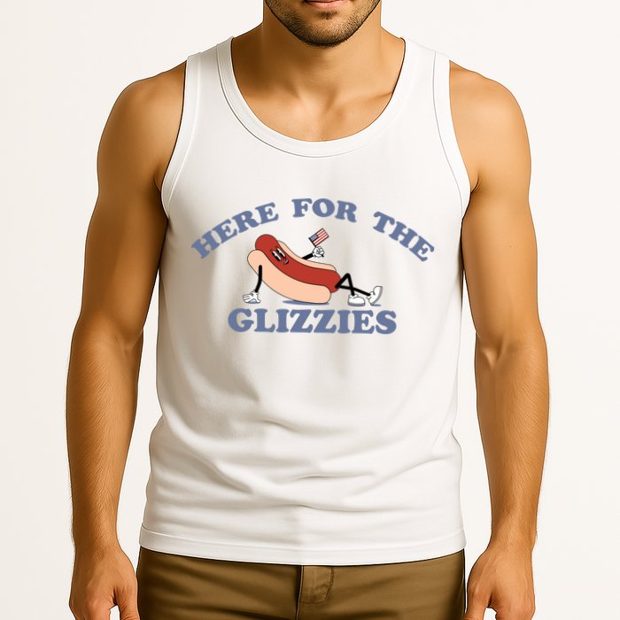 Here For The Glizzies 4th Of July Tank Top