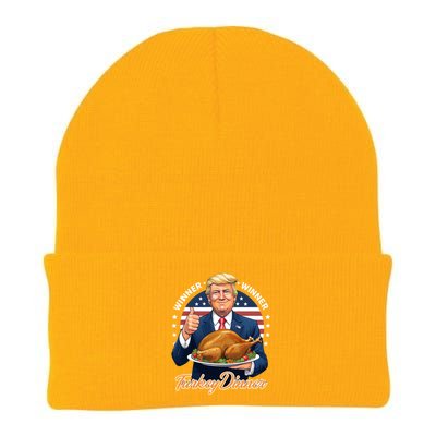 Humor Funny Trump Winner Winner Turkey Dinner Thanksgiving Knit Cap Winter Beanie