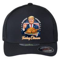 Humor Funny Trump Winner Winner Turkey Dinner Thanksgiving Flexfit Unipanel Trucker Cap