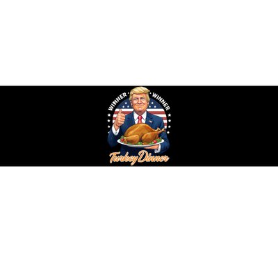 Humor Funny Trump Winner Winner Turkey Dinner Thanksgiving Bumper Sticker