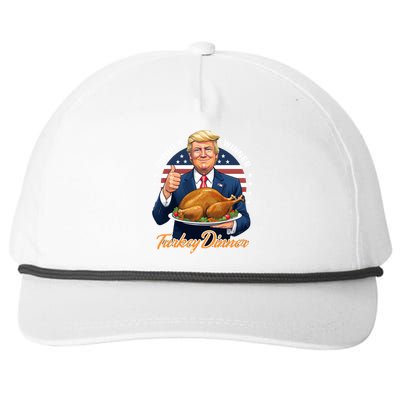 Humor Funny Trump Winner Winner Turkey Dinner Thanksgiving Snapback Five-Panel Rope Hat