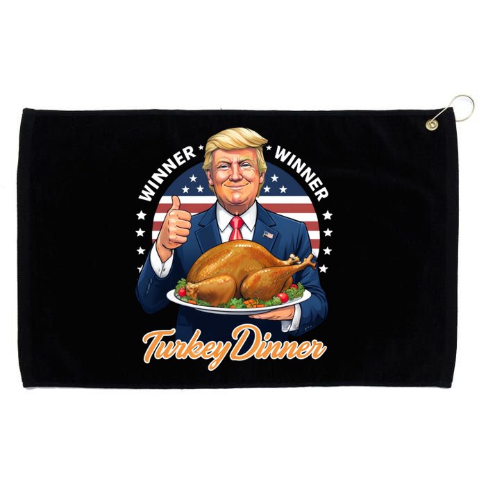 Humor Funny Trump Winner Winner Turkey Dinner Thanksgiving Grommeted Golf Towel